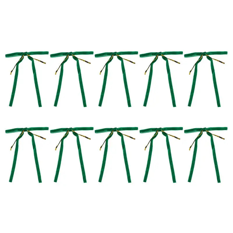10/20PCS Velvet Bows Christmas Tree