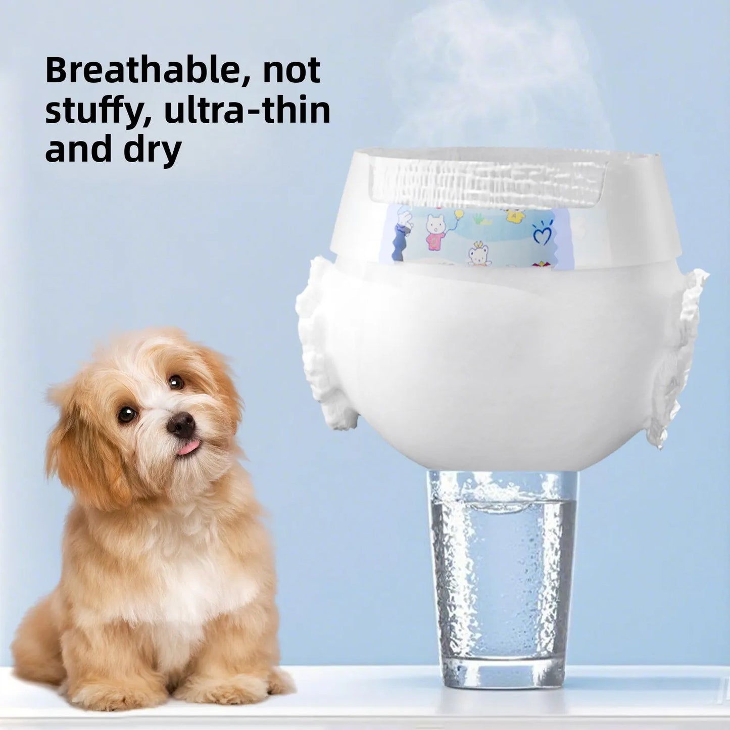12PCS Waterproof Pet Diaper