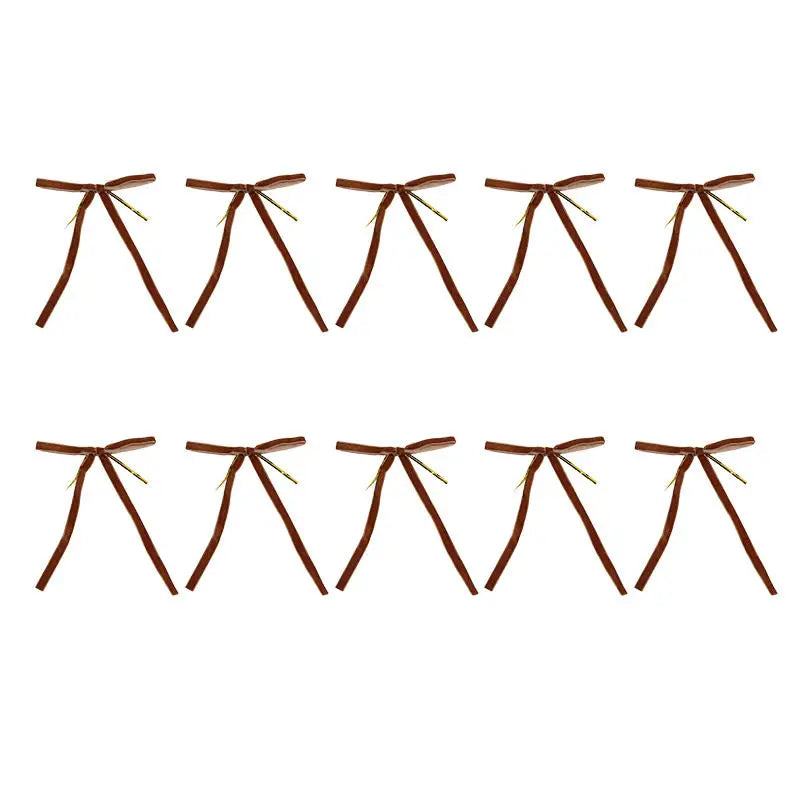 10/20PCS Velvet Bows Christmas Tree