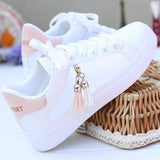 Mesh white shoes ladies fashion breathable shoes students casual shoes sports shoes flat shoes womens shoes