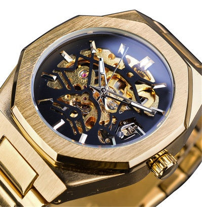 DNA Wrist Watch™ Skeleton Automatic Watch – Stainless Steel Self-Wind Luxury Timepiece