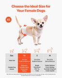 PupPants™ Female Dog Diapers (Size XS) – 96 Count (2×48) Leak-Proof + Wetness Indicator