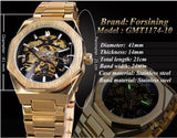 DNA Wrist Watch™ Skeleton Automatic Watch – Stainless Steel Self-Wind Luxury Timepiece