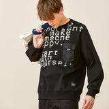 Letter Print Pocket Decorated Jacket Men