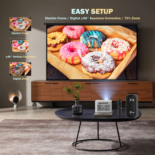 Mini Bluetooth Projector 4K