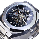 DNA Wrist Watch™ Skeleton Automatic Watch – Stainless Steel Self-Wind Luxury Timepiece