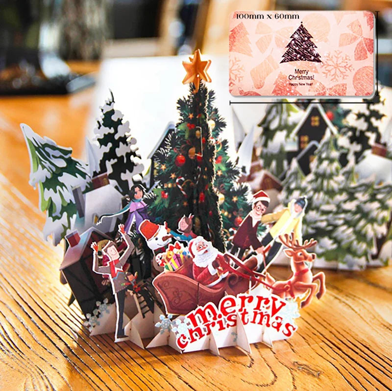 Top Quality New 3D Christmas Greeting Card