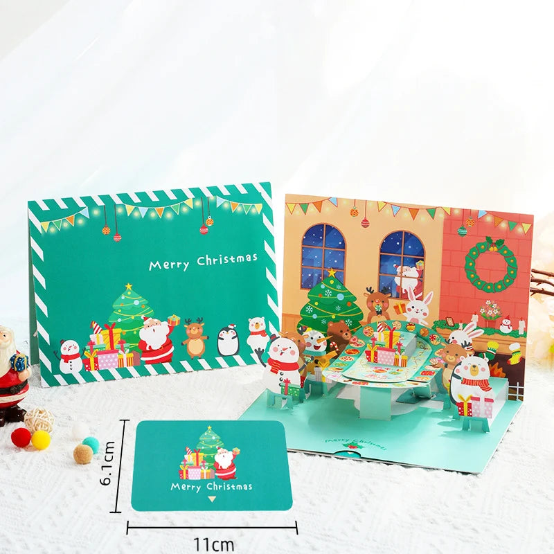 Top Quality New 3D Christmas Greeting Card