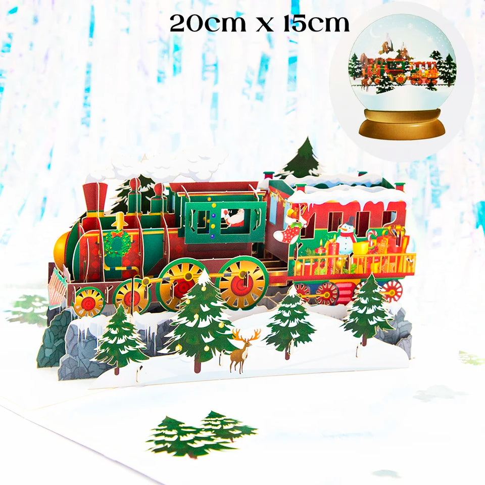 Top Quality New 3D Christmas Greeting Card