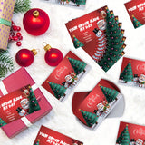 100 Pcs Christmas Thank You Cards for Small Business