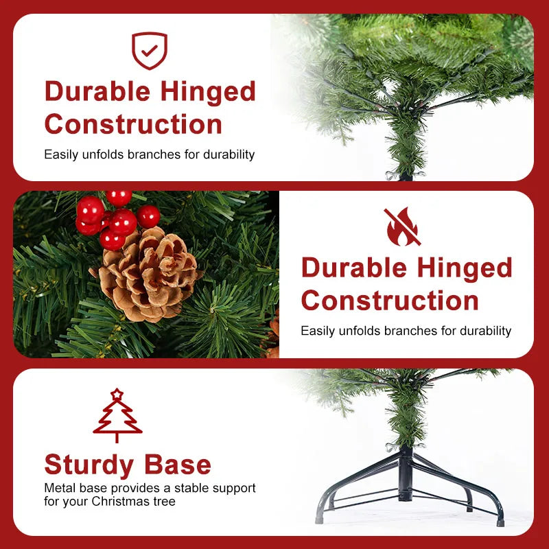 Classic Pine Tree 7FT/8FT Pre-Artificial Christmas Tree