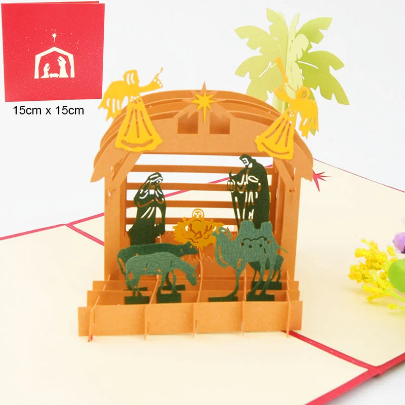 Top Quality New 3D Christmas Greeting Card