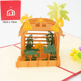 Top Quality New 3D Christmas Greeting Card