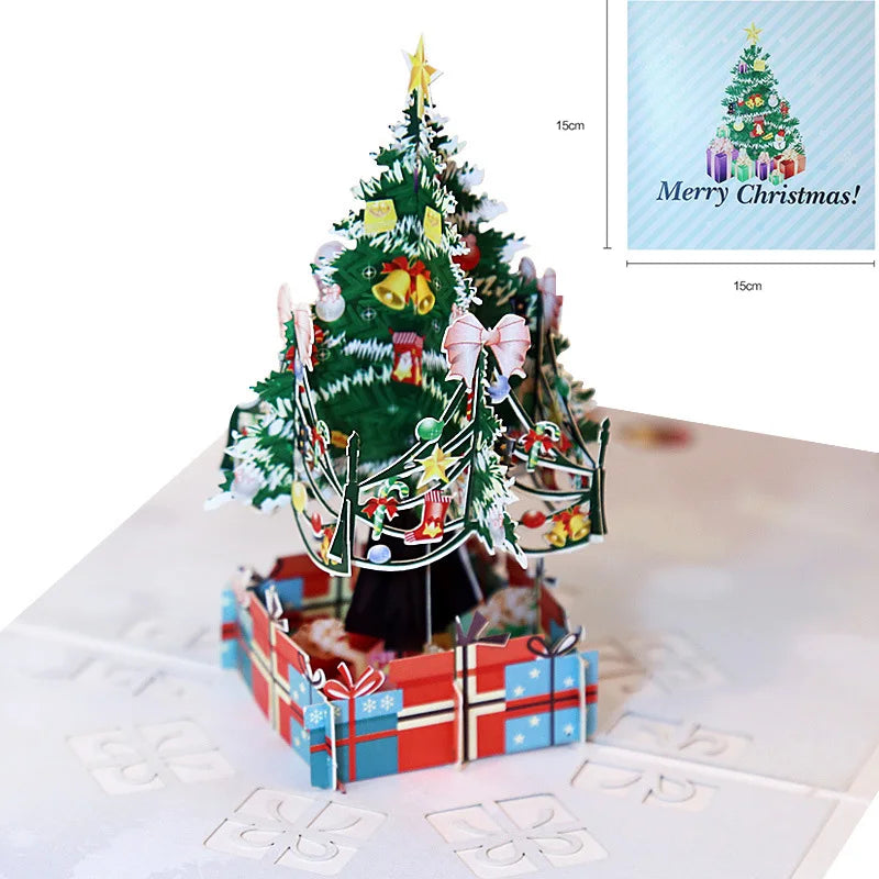 Top Quality New 3D Christmas Greeting Card