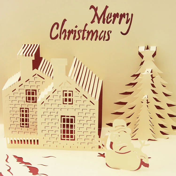 Top Quality New 3D Christmas Greeting Card