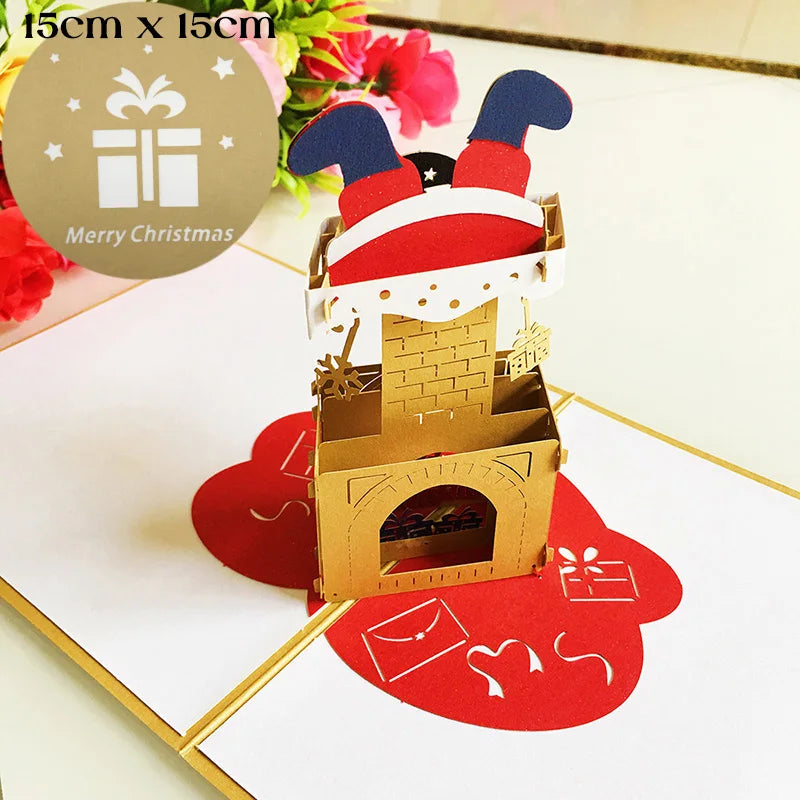 Top Quality New 3D Christmas Greeting Card