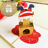 Top Quality New 3D Christmas Greeting Card