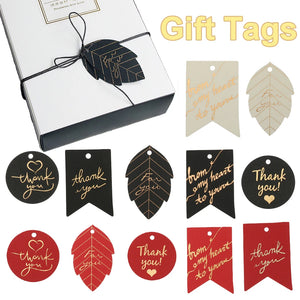 50PCS Gold Stamping Paper Gift