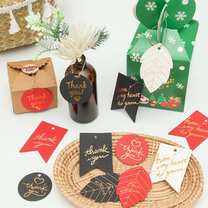 50PCS Gold Stamping Paper Gift