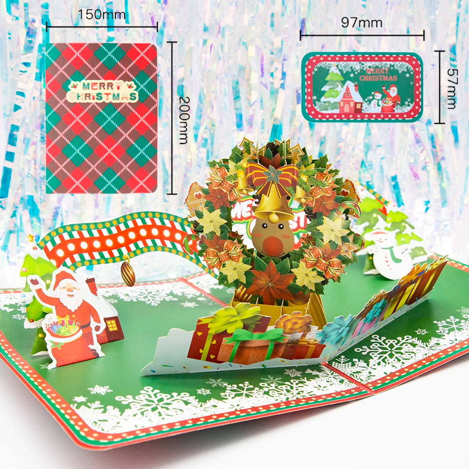 Top Quality New 3D Christmas Greeting Card