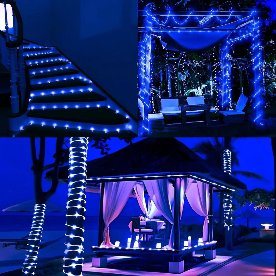 200 LED Solar String Lights Outdoor