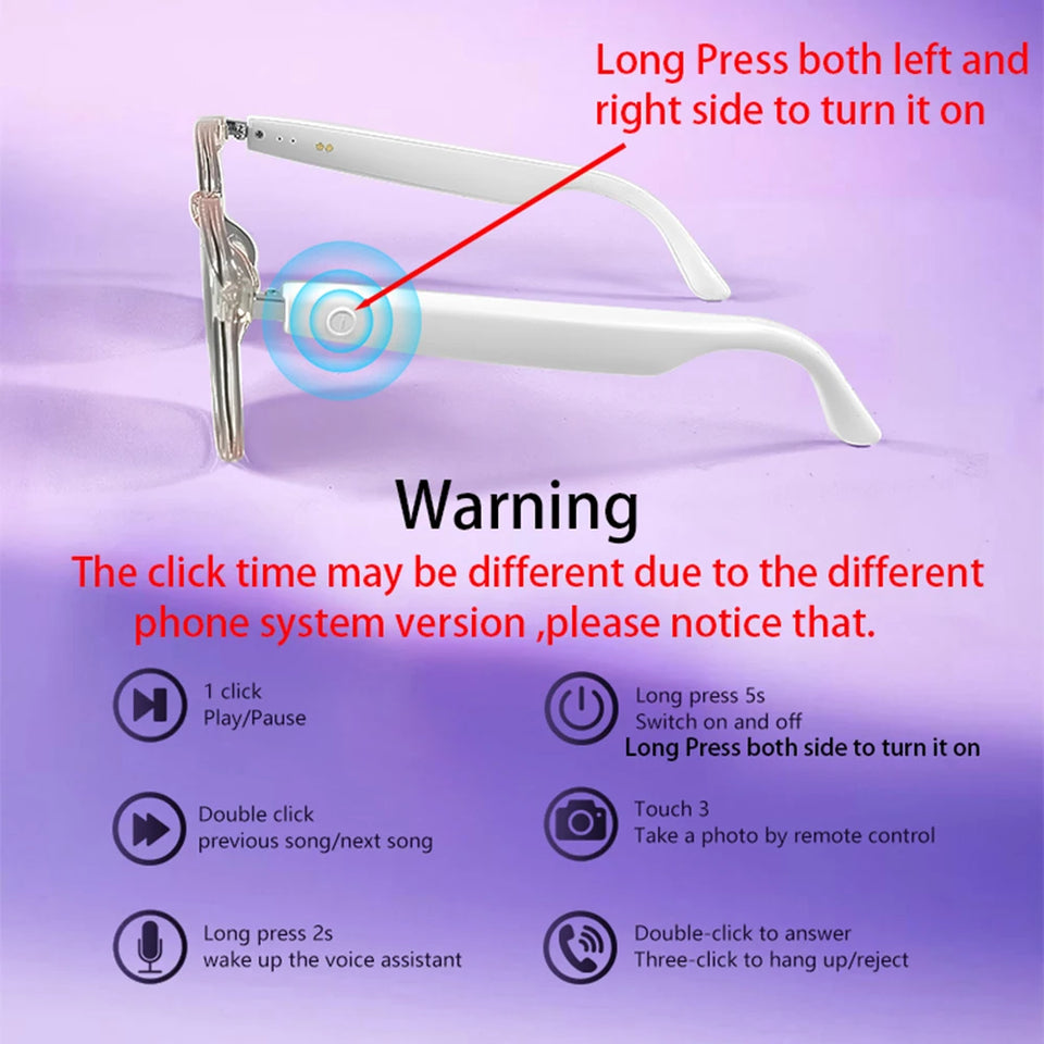 Smart Bluetooth Music Glasses