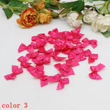 50/100pcs Satin Ribbon Bows