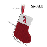 Christmas Alphabet Knitting Socks Christmas Tree Ornaments