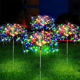 Solar LED Firework Fairy Lights Outdoor