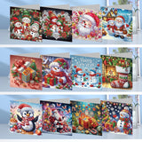 4/6/8/12PCS New 2025 Diamond Painting Greeting Cards
