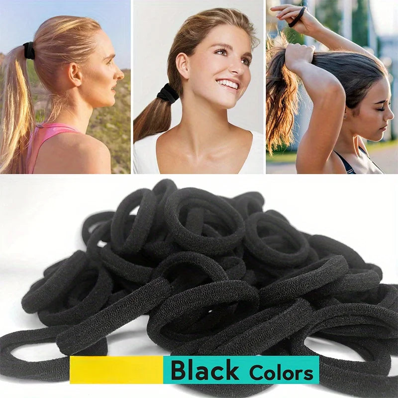 20/50/100pcs Four seasons Elastic Hair Scrunchie