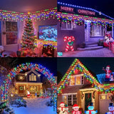 Solar LED Eaves Icicle String Lights