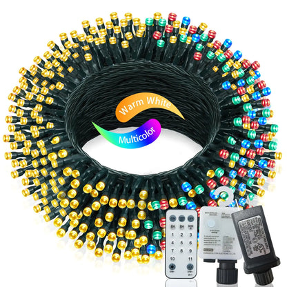 197FT Waterproof Christmas Lights