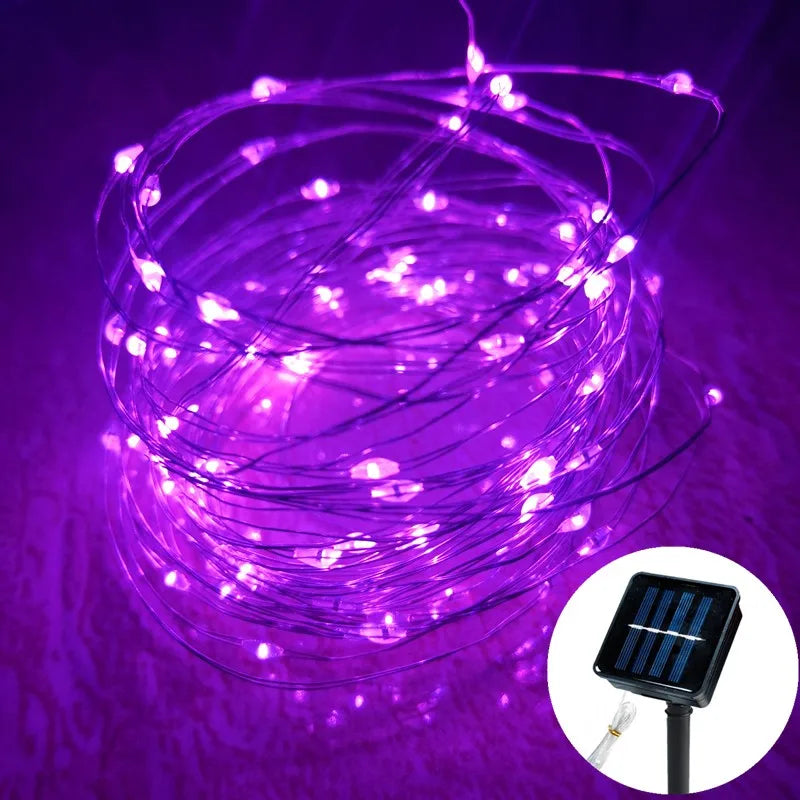 Outdoor LED Solar Fairy String Lights