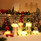 Christmas Faceless Doll Gnome Ornaments LED Light