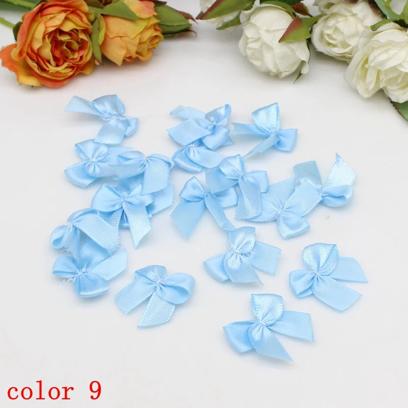 50/100pcs Satin Ribbon Bows