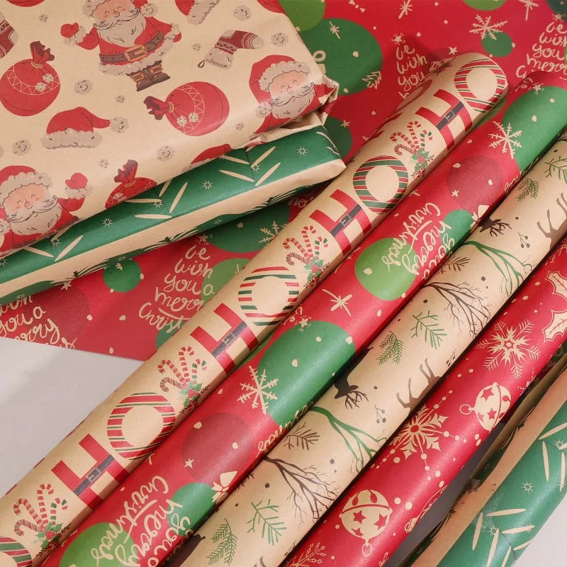 Christmas Kraft Wrapping Paper