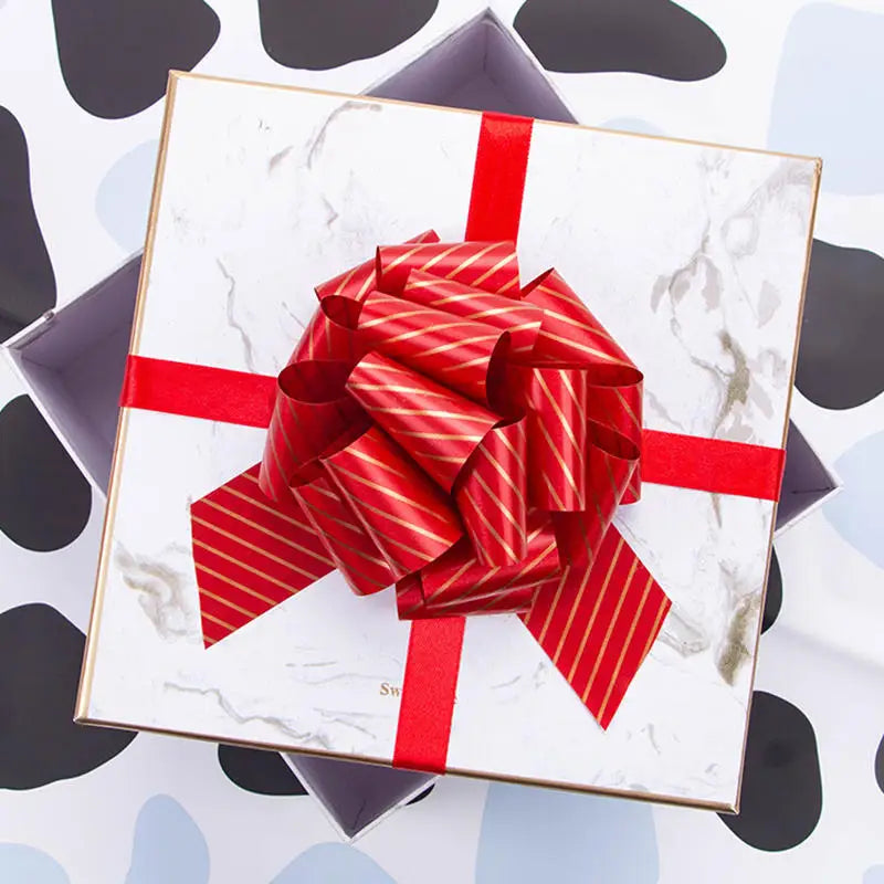 New 12PCS Christmas Pull String Bows