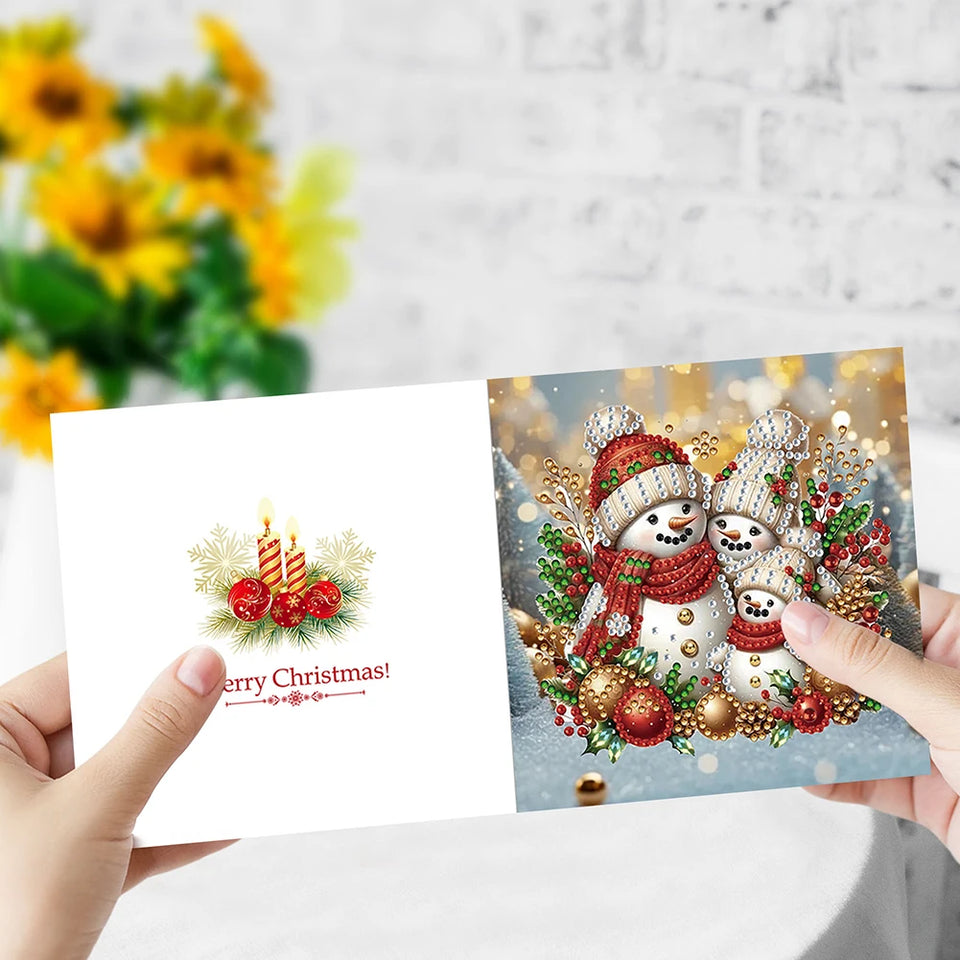 4/6/8/12PCS New 2025 Diamond Painting Greeting Cards