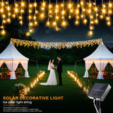 Solar LED Eaves Icicle String Lights