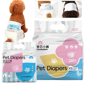 12PCS Waterproof Pet Diaper