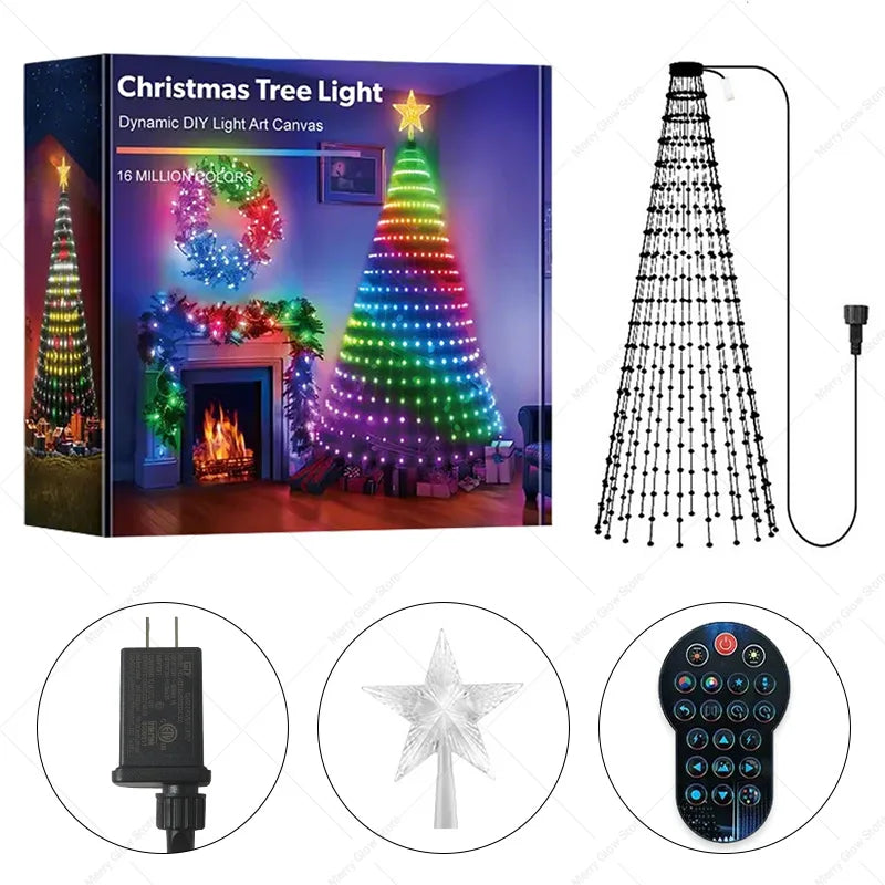 1.8/2.1M Smart RGB Fairy String Light Christmas Tree Light