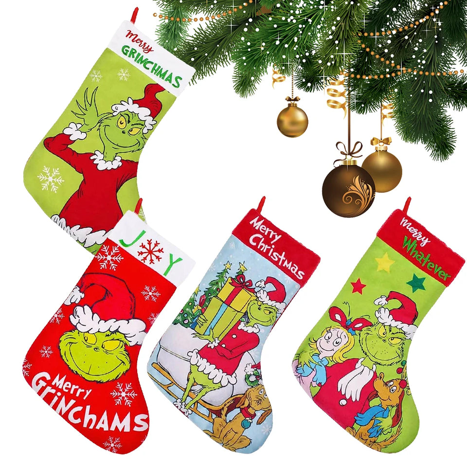 New Christmas Tree Decor Funny Green Grinch Christmas