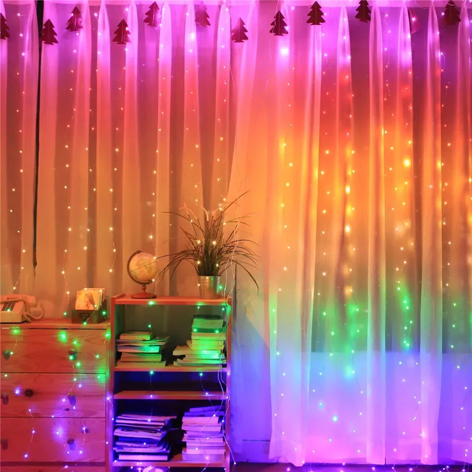 USB Curtain String Lights