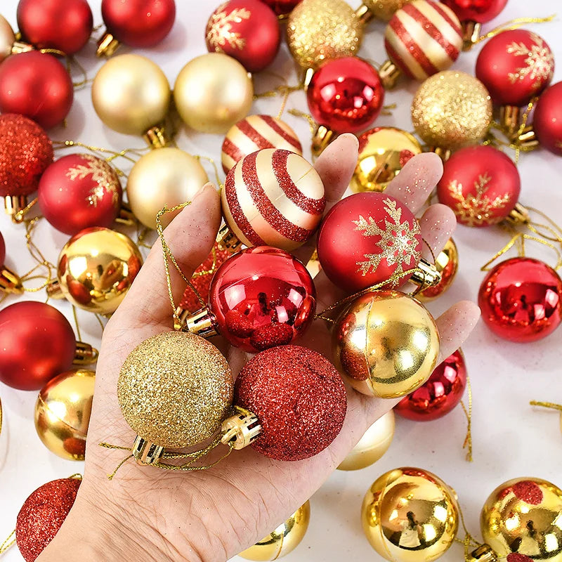 50Pcs/box Christmas Tree Balls Ornament