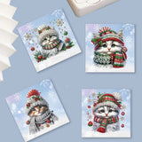 4/6/8/12PCS New 2025 Diamond Painting Greeting Cards