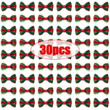 30Pcs Mini Christmas Bows Xmas Tree