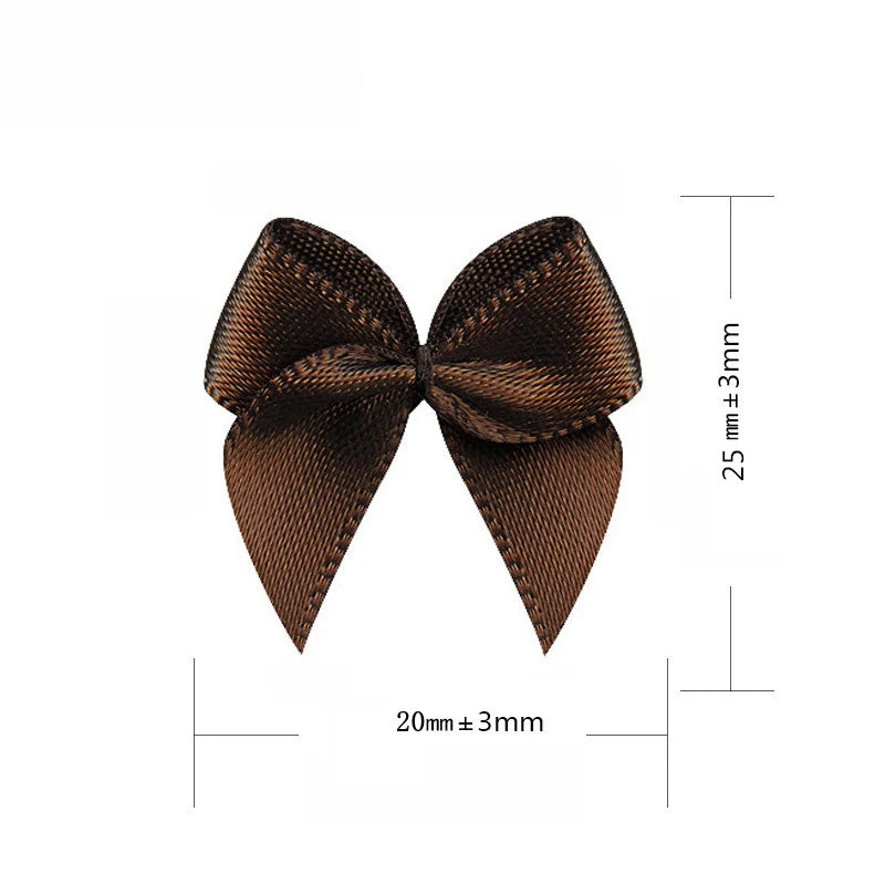 50/100pcs Satin Ribbon Bows