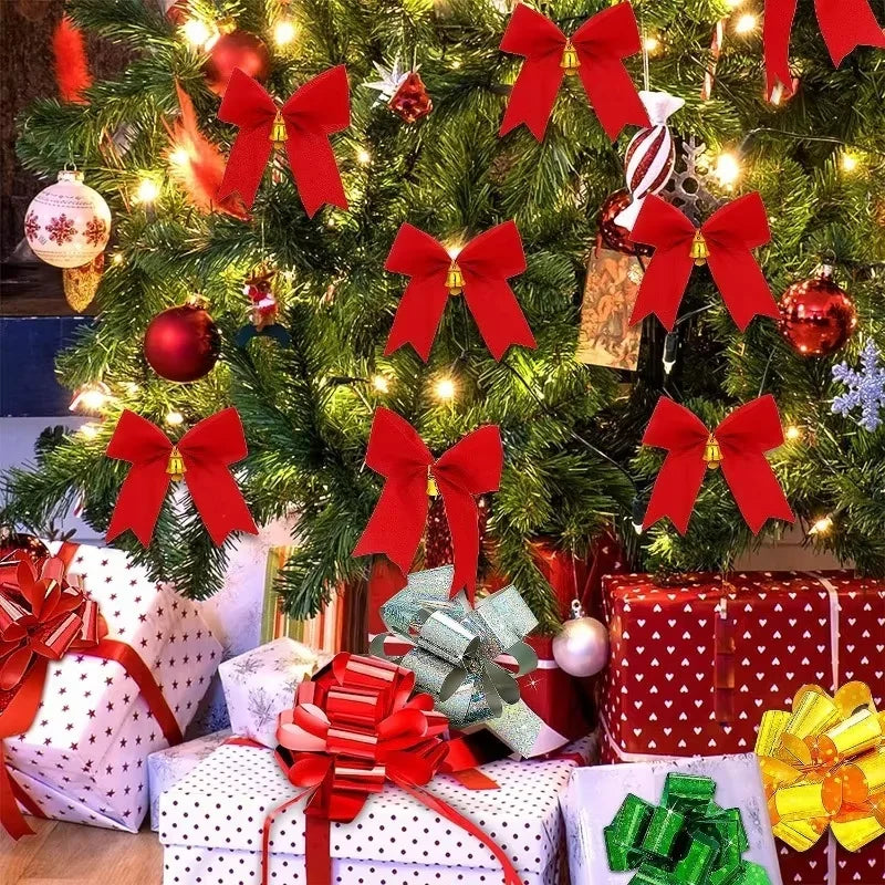 12/24/36pcs Christmas Bow Christmas Decoration