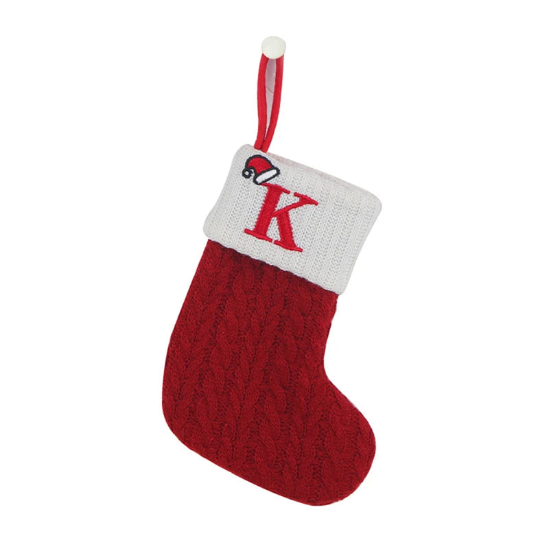 Christmas Alphabet Knitting Socks Christmas Tree Ornaments